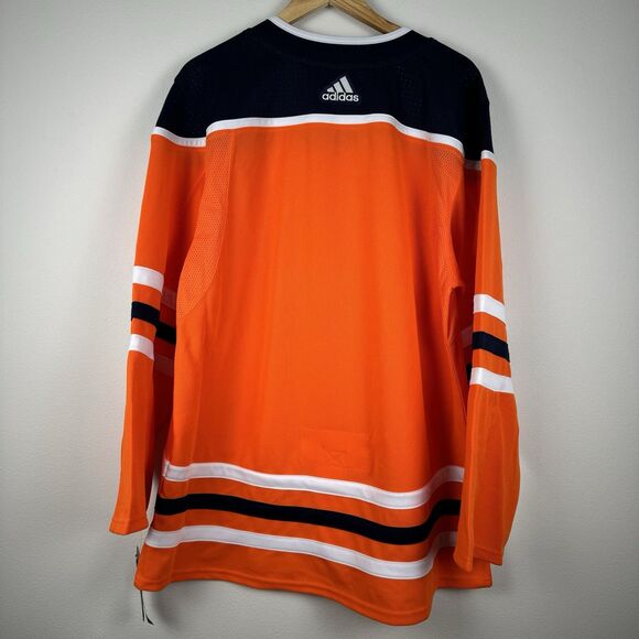 Edmonton Oilers Jersey Adidas MIC sz 56 AdiZero NHL Authentic NWT Home Orange - Picture 12 of 12